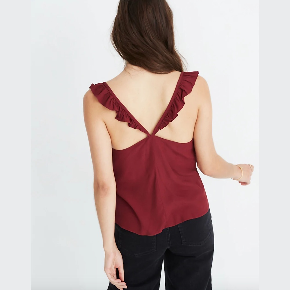 Madewell Ruffle-Strap Cami Top - Picture 3 of 7